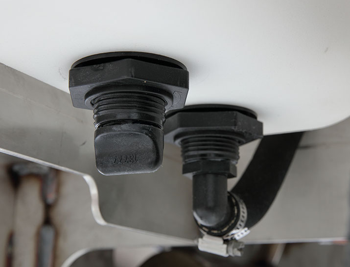 Convenient Drain Plugs